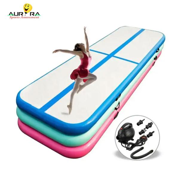 10m 12m Air Track Inflatable Gymnastics Mat Fitness Commercial Gym Mat Customized