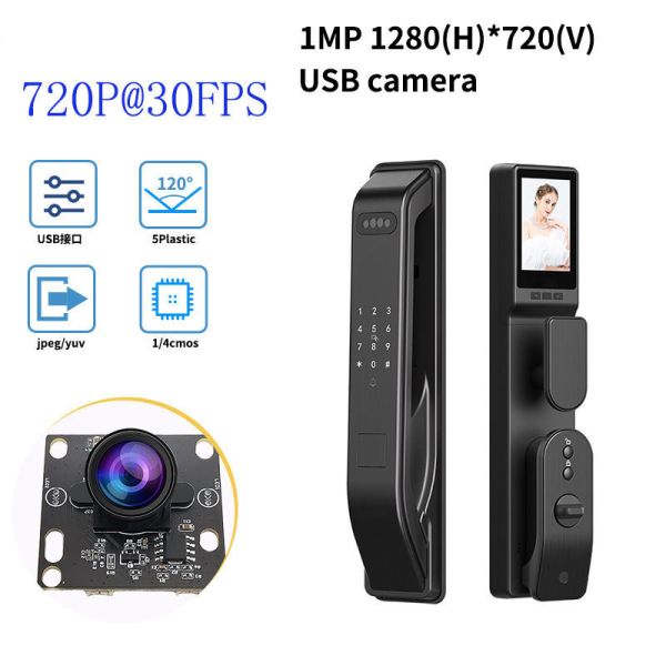 1MP 1280 X 720 USB Camera Module  FF Wide Angle Lens Usb 2.0 Camera Module