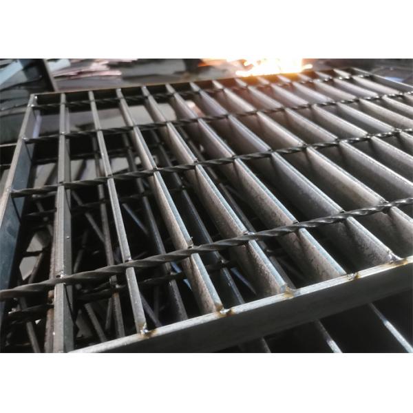 Workshop Platform Steel Grating Plate 8mm Thick Skid Proof Electro Galvanizing