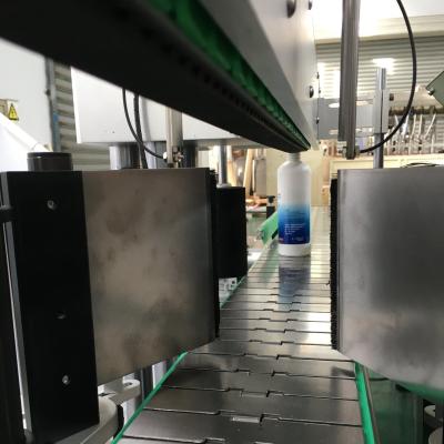 Npack PLC Control Automatic Two Sides Labeling Machine for Round and Square Plastic Bottles
