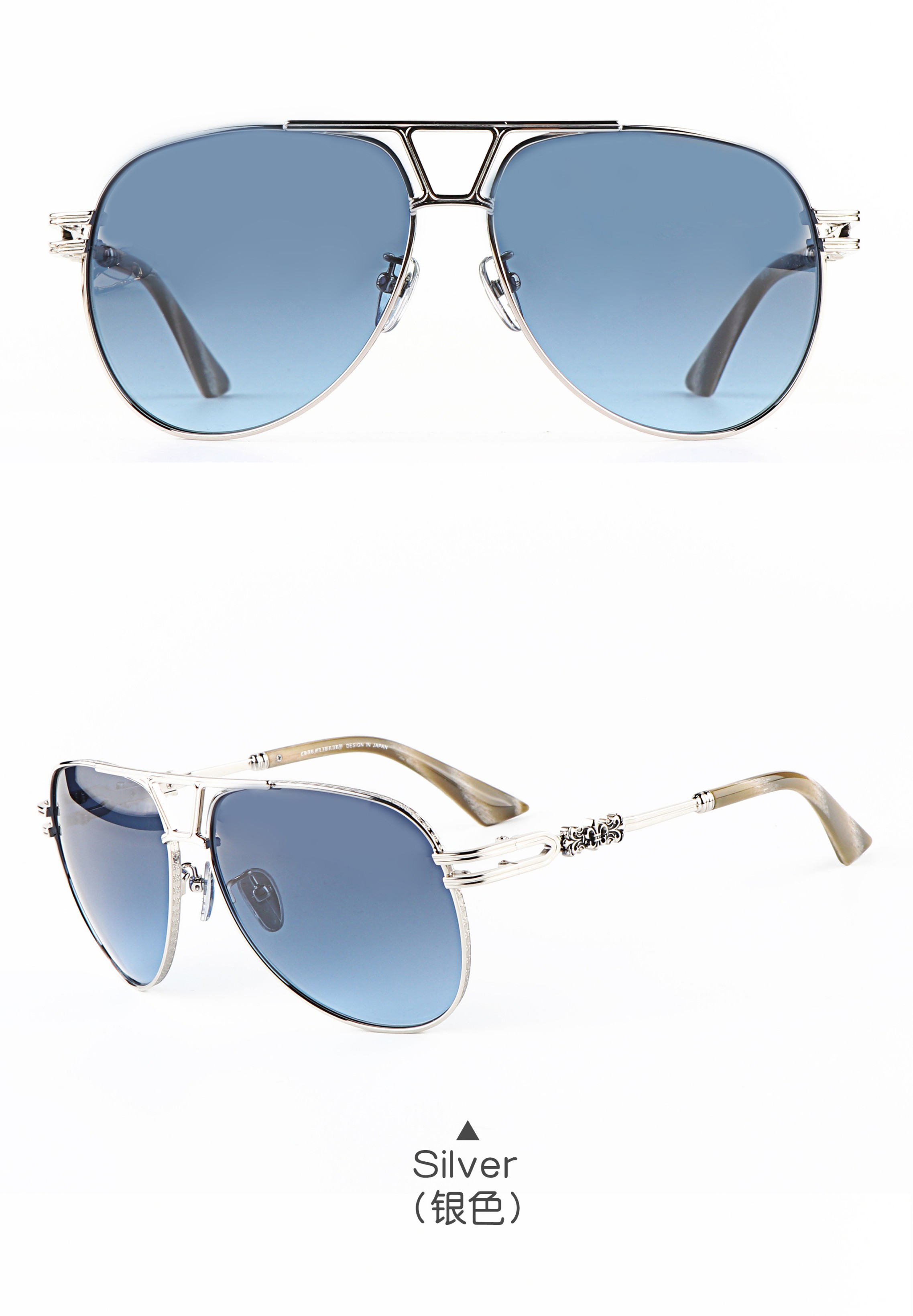 Shenzhen Supplier Bulk Famous Korean Blue Lens Men Women Double Bridge Hiking Camping Gradient Sunglasses Custom Design Service