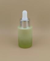 New Design Matte Clear Gradual Change Green Smooth Round Dropper Bottle K-GBL30 for Essence