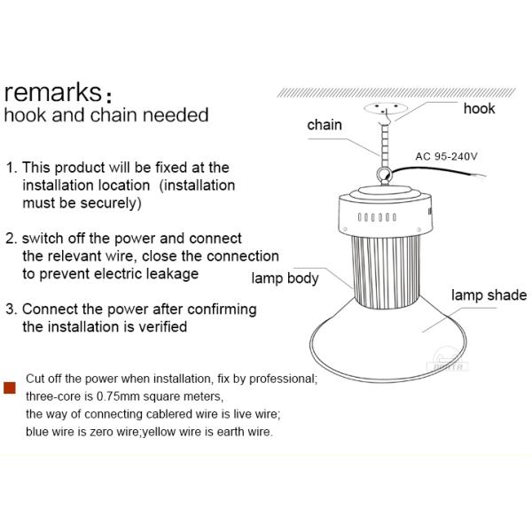 Gas Station Led High Bay Emergency Lighting 150w High Bay Led Shop Lights
