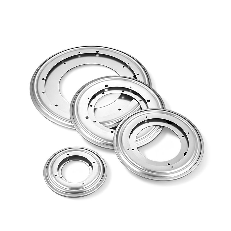 360 Degree Free Rotating Iron Turntable Galvanized Hollow Round Full Ball Bearing Swivel Base for Display Stand & Desk