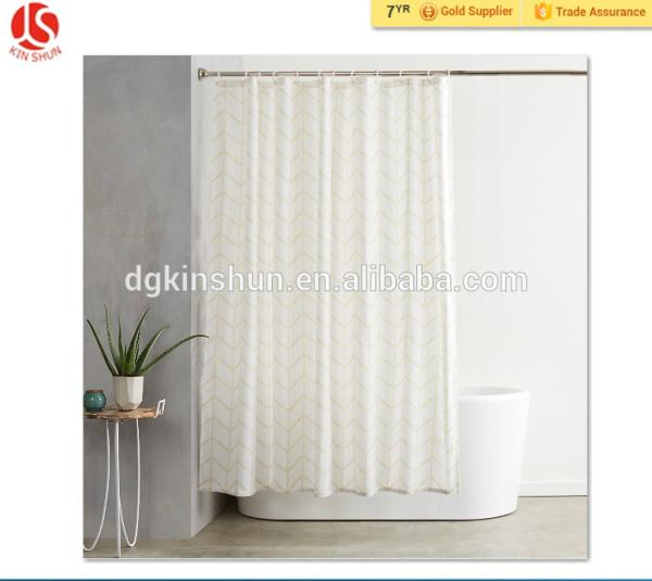 New product Eco-friendly Solid color Plastic shower curtain liner/PEVA bath curtain