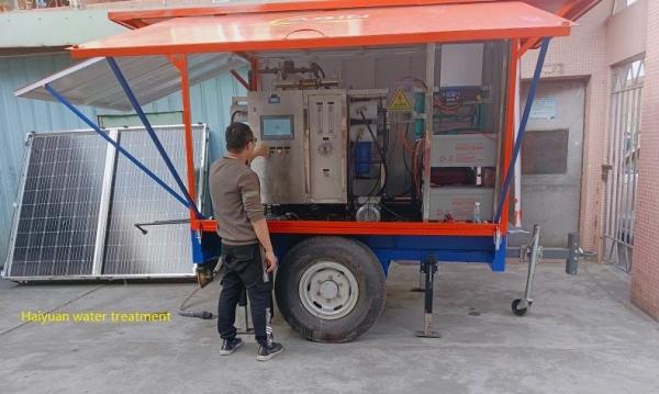                  Water Purification Trailer Mobile Water Purification Plant Mobile Water Purification Systems             