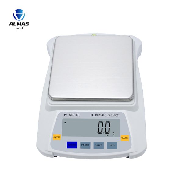 Precision Jewelry Scale with 1.5kg/0.01g Capacity, 155mm*146mm Platform, and 6v Battery + 12v Adapter