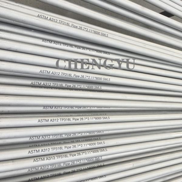 TP316L ASTM A312 Stainless Steel Seamless Pipe Anti Corrosion SS Round Pipe