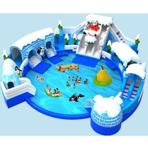 Parques acuáticos grandes Equipos de entretenimiento inflables para niños y familias