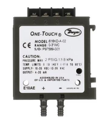 Transmetteur de pression différentielle Dwyer Série 616KD 616KD-B-54