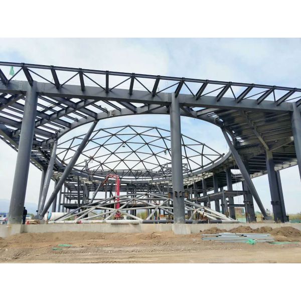 Seismic Resistant Large-Span Steel Structure Stadium with Prefabricated Construction for Sports Venues