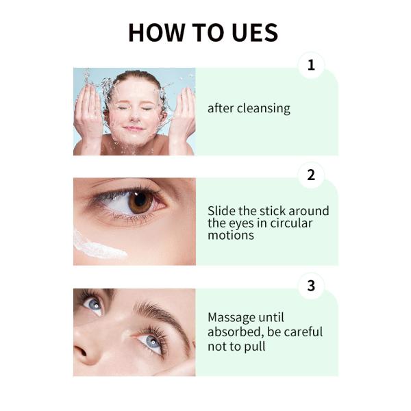 Крем против морщин, мешков под глазами, 6 г, темный крем под глазами, восстанавливающий крем