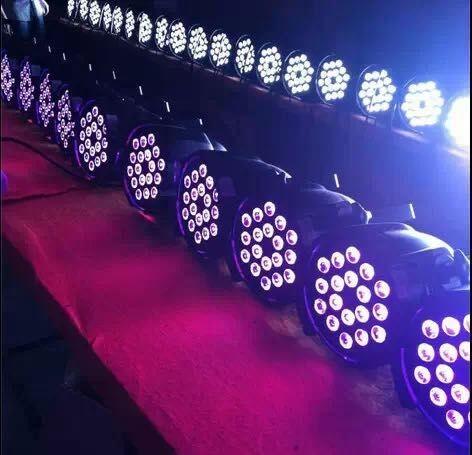 Professional Led Mini Flat Par Light 24pc×18 Led Rgb Par Can Dj Stage Dmx Lighting