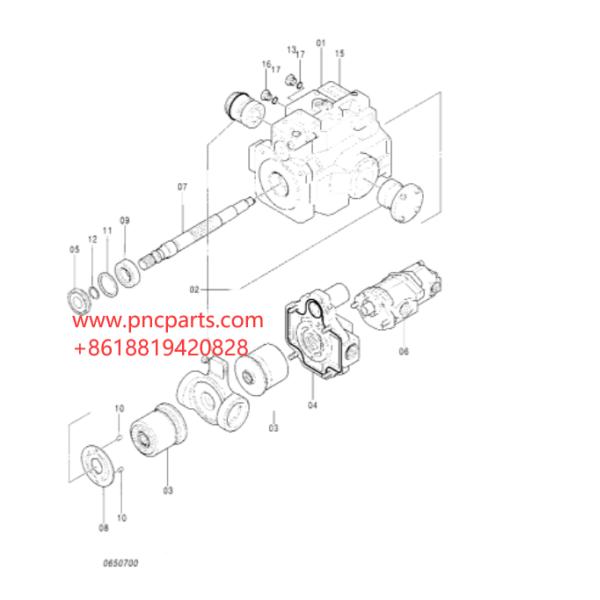 Гидронасос экскаватора насоса EX60-3 4350439 A10VD43SR Handok