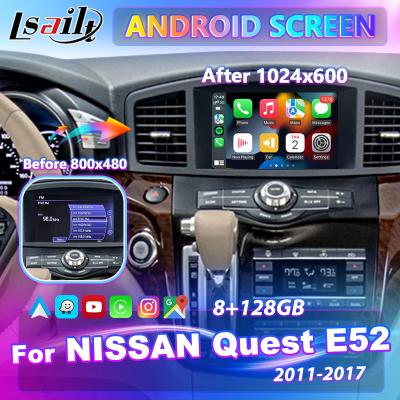 Pantalla multimedia Android HD de 8 pulgadas Lsailt para Nissan Quest E52 2011-2017