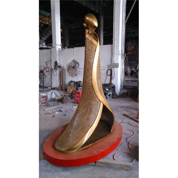 Nut Iron Outdoor Abstract Sculpture Portrait Modern Garden Ornaments Decoration