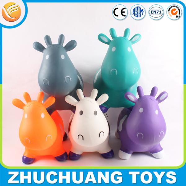 cheap pvc milk cow jumping toy inflatable animal
