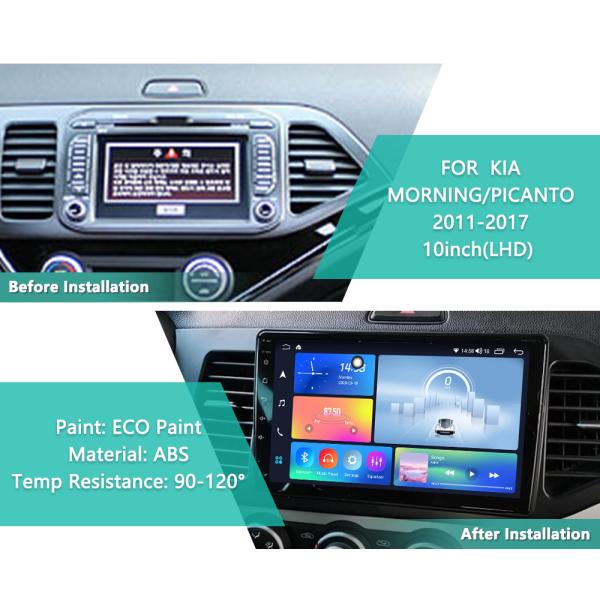 10 Car DVD GPS Navigation System for KIA MORNING/PICANTO2011-2017 Carplay/Auto Rear View Camera and Touch Screen Included