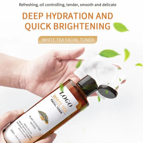 Toner facial blanchissant OEM pour l'hyperpigmentation, éclaircissant la peau