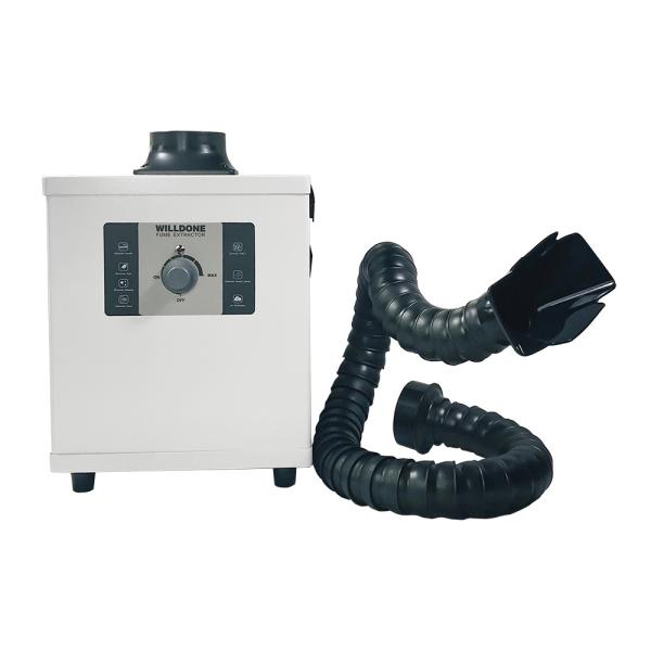 WILLDONE C50 Mini 150W Beauty Nail Salon Fume Extractor, soldering welding smoke fume extractor