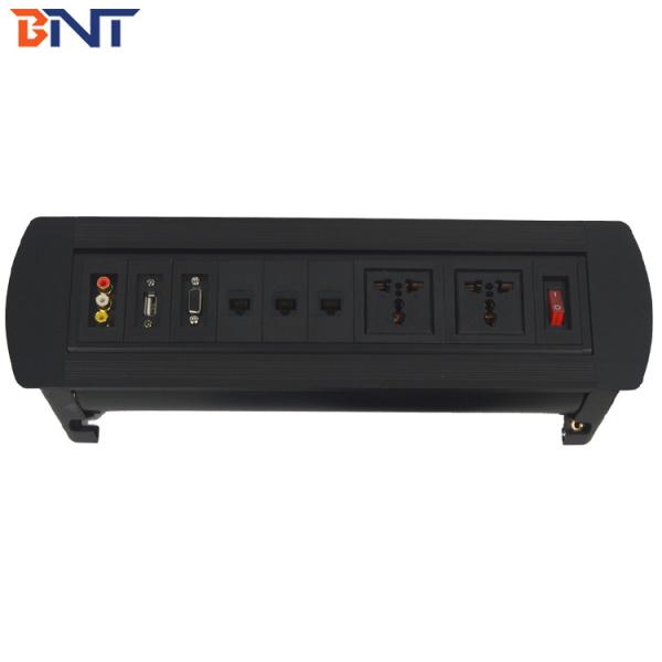 Conference Hidden Rotating Multi Power Socket  Flip Up 10 - 13 Amp