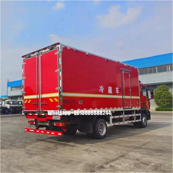 Camion réfrigéré de secours d'urgence rouge Camion réfrigérateur de secours d'urgence Camion réfrigérateur de haute qualité Camion réfrigérateur