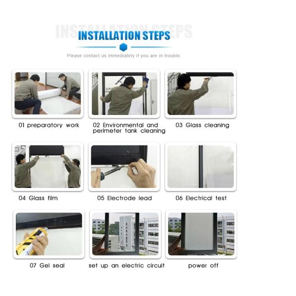 Слипчивый фильм Dimmable PDLC Switchable прозрачный