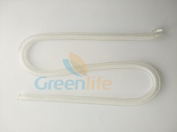 Spring Spiral Custom Coiled Cable Length 50CM Transparent Clear Plastic TPU Materials