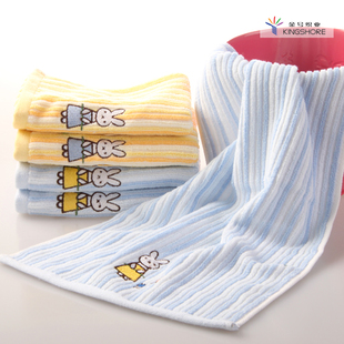 50*25cm 100% cotton embroidered cartoon rabbit kids children face towel