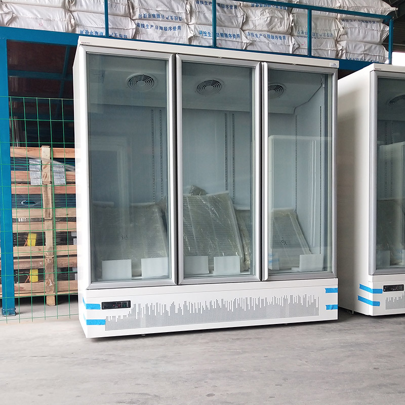 Seld-содержат Merchandiser холодильника двери вертикального холодильника дисплея стеклянный
