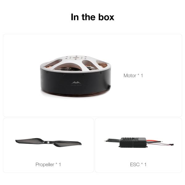 15470 Brushless Drone Motor 51kg Thrust 11.5KW Heavy Lift