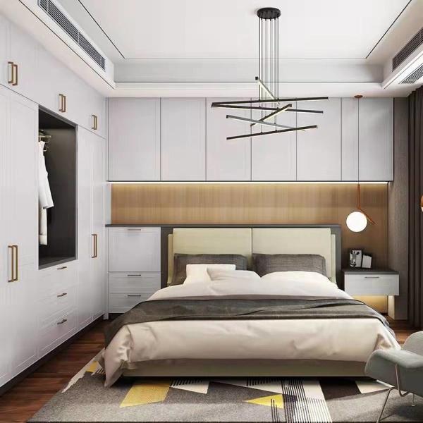 Customized Bedroom Wardrobe Storage Units Door Swing Cabinet E0 Standard