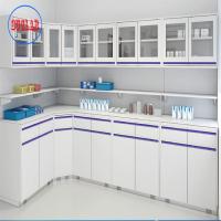 Estantes ajustáveis Estações de trabalho de cuidados médicos de saúde Fabricantes Full Steel Wall Mount Frame Three Section Slider