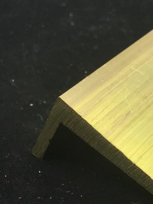 Anti Rust Brass Extrusion Profiles , Custom L Shaped Channel 12feet Length
