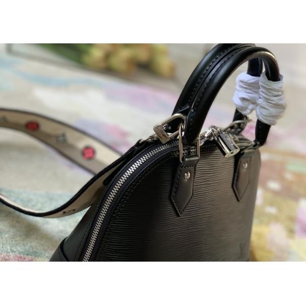 M57540 Water Ripple Alma BB Genunie leather Shell Shape Handbag