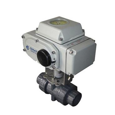 IP67 DC24V Dn50 válvula elétrica de esferas CPVC com sinal de retorno ligado e desligado