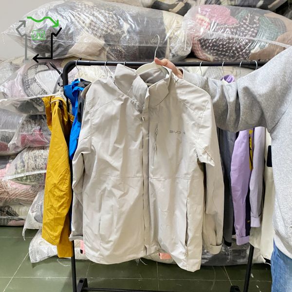 Windproof 2nd Hand Coats Preloved Adult Ladies Jumper Clothing Various Colors