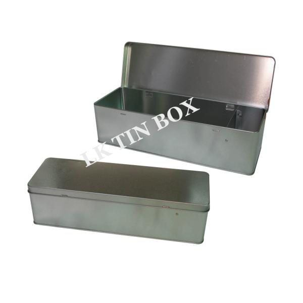 Caja rectangular rodada mano llana de la lata del tabaco, caja de almacenamiento del cigarrillo