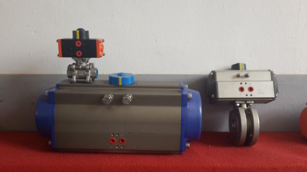 OEM air torque DA/SR  rack and pinion quarter-turn  pneumatic rotary actuators for butterfly valves ball valves
