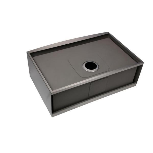 Modular Laundry Black Single Bowl Kitchen Sink For Bathroom