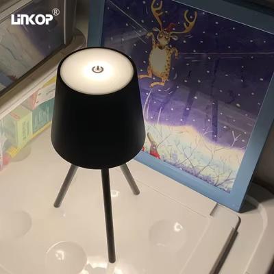 Lampe de bureau à trois pattes à LED 3000k/4500k/6000k rechargeable