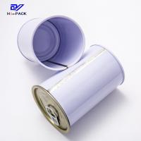 Food Grade Milk Powder Tin Can 410ml Tall Round Tin Containers