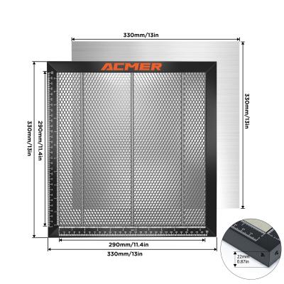ACMER Durable Metal Honeycomb Working Table With Pins 330x330mm