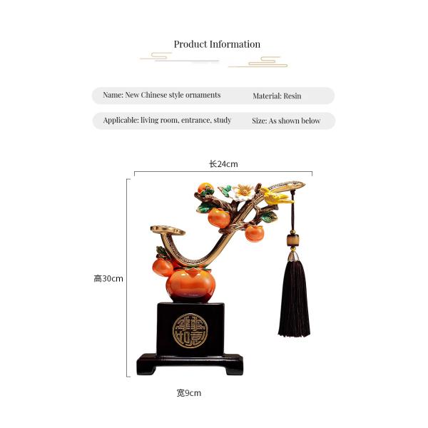 Decorative Modern Multi-Functional TV Stand Wine Storage Cabinet in End Persimmon Woodwork
