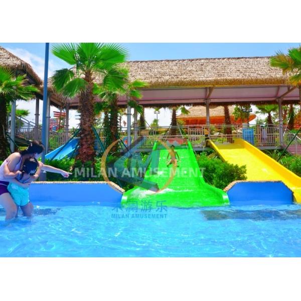 Fiberglass Aquaslide Pool Slide Customized Straight Pool Slide For Kids Adults