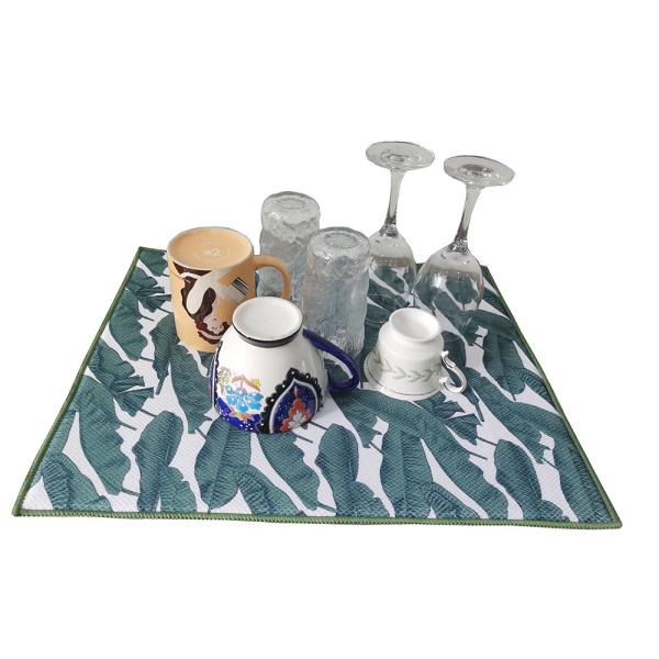 Печать блюда Microfiber кухни суша 100% полиэстер циновки