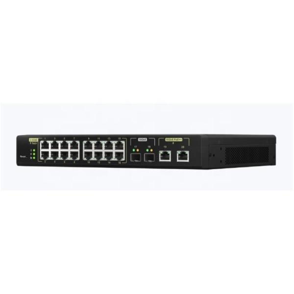 QSW-M2116P-2T2S 16-port 2.5GbE PoE+, 2-port 10GbE POE ++ And 2-port 10GbE Optical Fiber  L2 Web-based NMS Switch