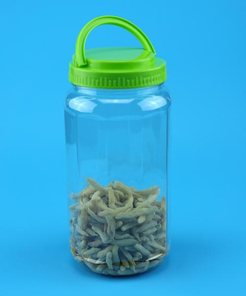 Large Capacity Plastic Storage Jars , Transparent Color Plastic Food Jars