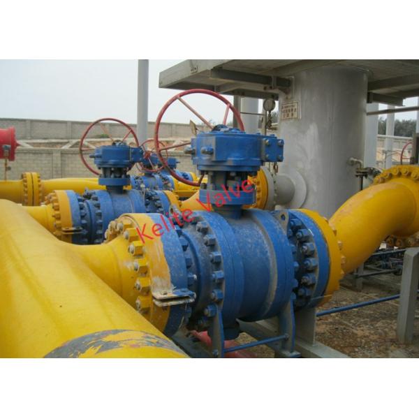 Stainless Steel Trunnion Ball Valve / Fire Safe Design Ball Valve