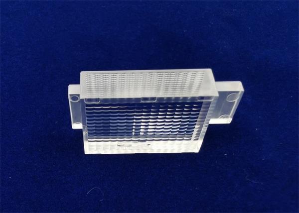 Design / Custom Made OEM / ODM Plastic Fly's Eye Lens Colorless PMMA 24.8x16x7.78 Coating AR